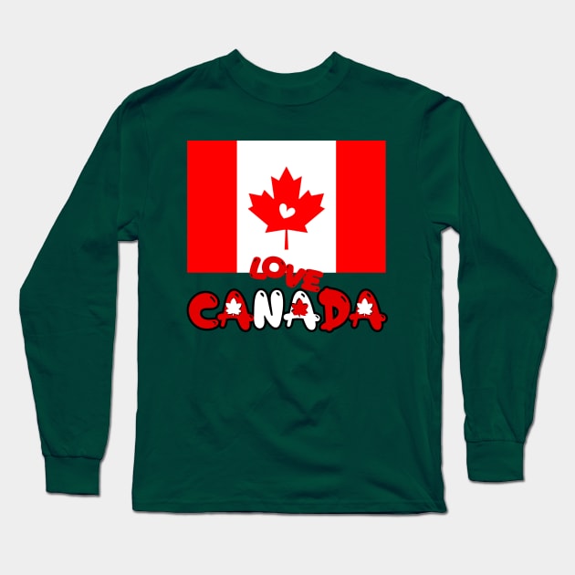 I love Canada Long Sleeve T-Shirt by zzzozzo